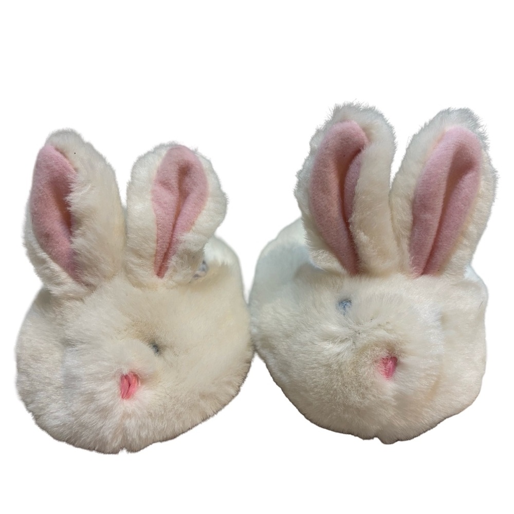Build-A-Bear White‎ and Pink Bunny Slippers